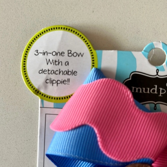 Mud Pie Safari Monkey girl’s pin hair bow - Picture 6 of 8